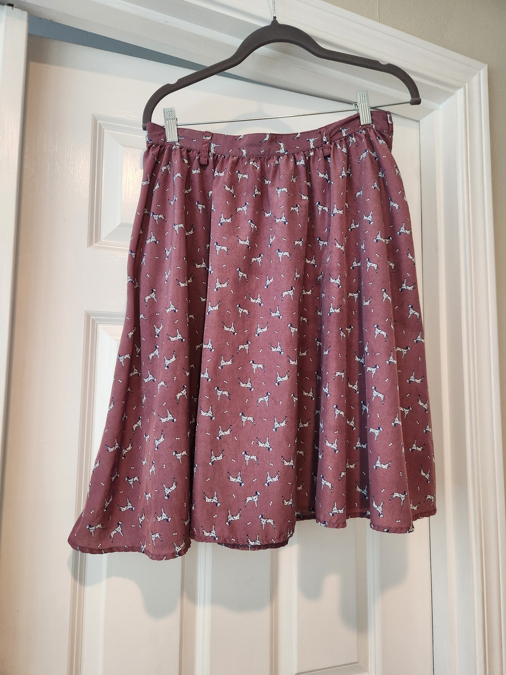 Women’s Mauve Printed A-Line Skirt